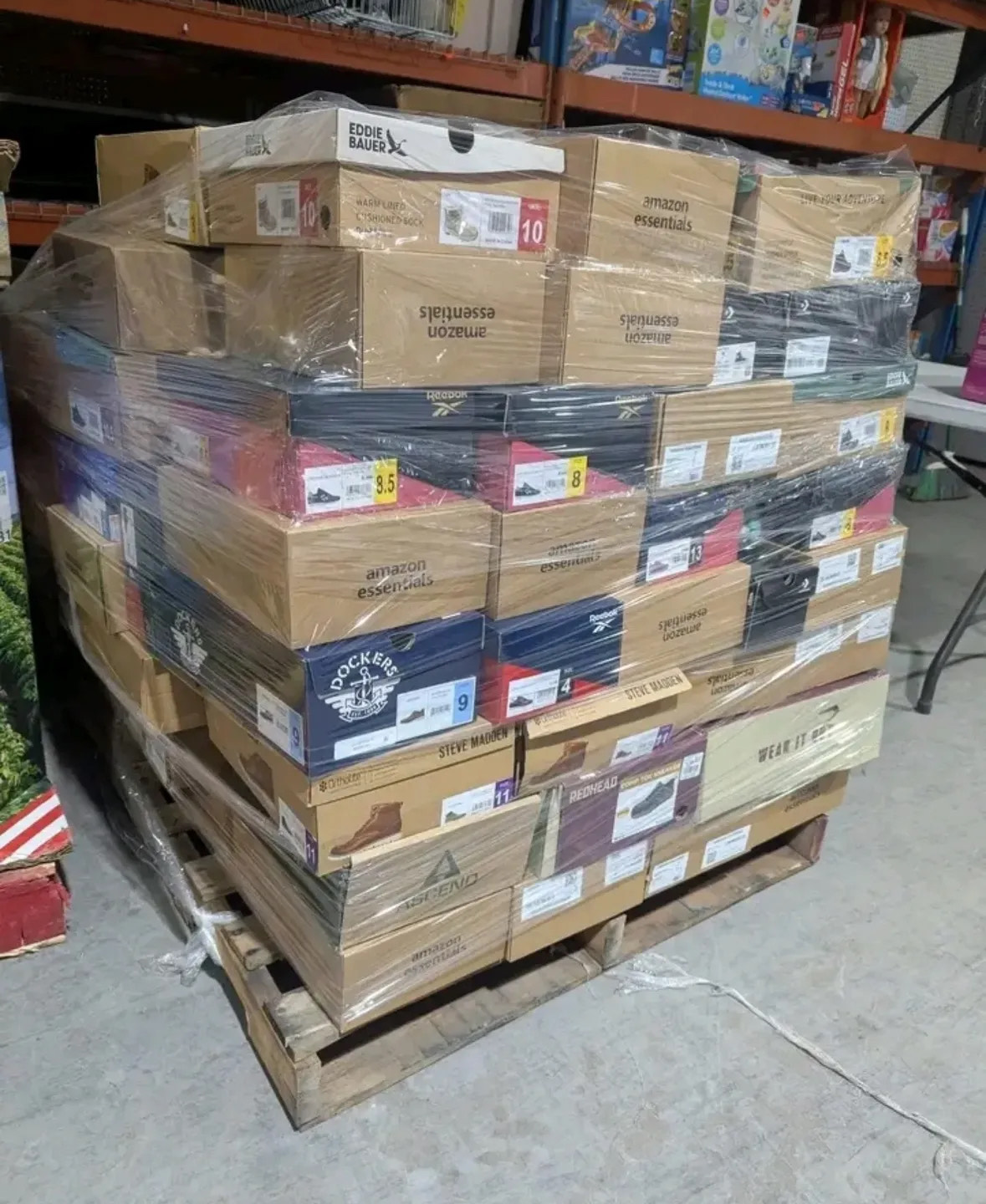 Buy Shoe Pallets For Sale (300 Pairs From $600 – Brand)